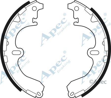 APEC BRAKING stabdžių trinkelių komplektas SHU471